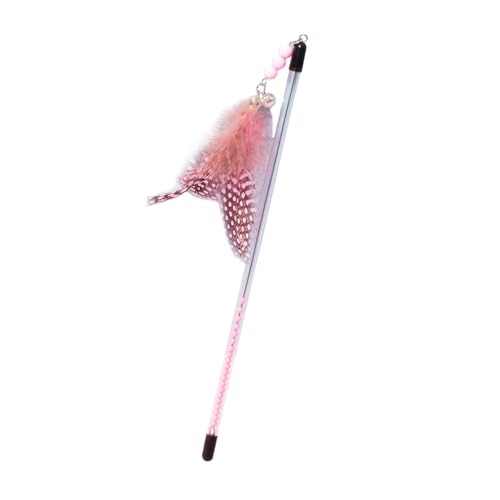 KESOTO Katzenfederspielzeug, Katzen-Teaser-Stick, Katzen-Stick-Spielzeug, Interaktives Katzenspielzeug für Kätzchen, Haustier, ROSA KESOTO Katzenfederspielzeug, Katzen-Teaser-Stick, Katzen-Stick-Spielzeug, Interaktives Katzenspielzeug für Kätzchen, Haustier, ROSA von KESOTO