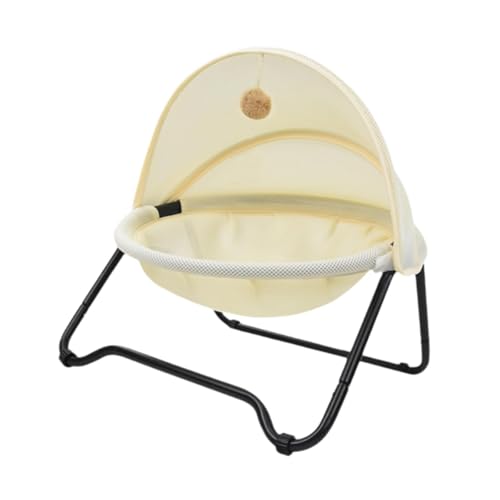 KESOTO Katzenhängemattenbett, Erhöhtes Katzenschlafbett, Waschbar, Stabiler Möbelschutz, Erhöhtes Katzenbett für Kleine Und Mittelgroße Katzenkätzchen, Beige KESOTO Katzenhängemattenbett, Erhöhtes Katzenschlafbett, Waschbar, Stabiler Möbelschutz, Erhöhtes Katzenbett für Kleine Und Mittelgroße Katzenkätzchen, Beige von KESOTO