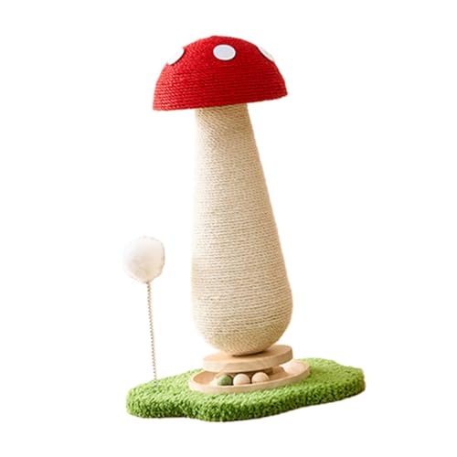 KESOTO Katzenkratzbaum, Katzenkrallenkratzer, Katzenspielzeug, Kratzbaum, Katzenkletterbaum für Katzenruhe, mit Drehteller, Rot KESOTO Katzenkratzbaum, Katzenkrallenkratzer, Katzenspielzeug, Kratzbaum, Katzenkletterbaum für Katzenruhe, mit Drehteller, Rot von KESOTO