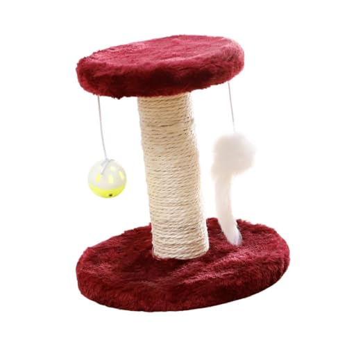 KESOTO Katzenkratzbaum, Kletterbaum, Kratzbaum mit Spielzeug, Katzenkletterturm, Kätzchenkratzbaum, Rot KESOTO Katzenkratzbaum, Kletterbaum, Kratzbaum mit Spielzeug, Katzenkletterturm, Kätzchenkratzbaum, Rot von KESOTO