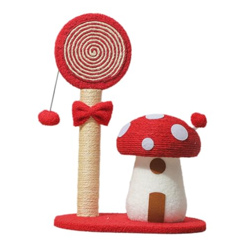 KESOTO Katzenkratzbaum mit Sisal, Kletterstruktur für Kleine Katzen, Rot KESOTO Katzenkratzbaum mit Sisal, Kletterstruktur für Kleine Katzen, Rot von KESOTO