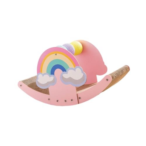 KESOTO Katzenkratzbrett Aus Pappe, Schlafplatz, Kratzunterlage, Vielseitiger Katzenstuhl für Kätzchen, Regenbogen KESOTO Katzenkratzbrett Aus Pappe, Schlafplatz, Kratzunterlage, Vielseitiger Katzenstuhl für Kätzchen, Regenbogen von KESOTO