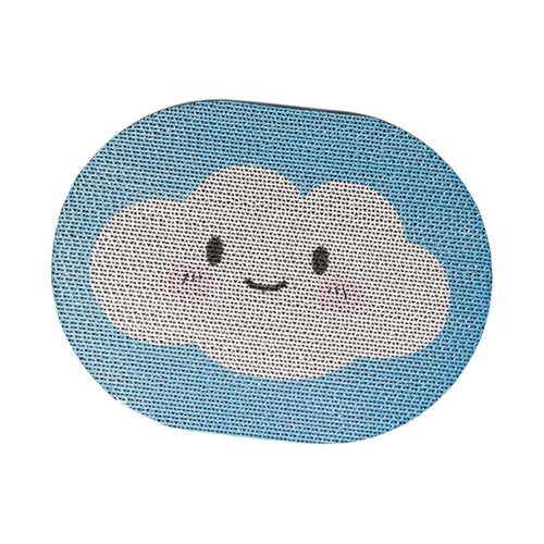 KESOTO Katzenkratzbrett Aus Wellpappe, Möbelkratzschutz, Spiel Und Ruhebereich für Katzen, Blaue Wolken KESOTO Katzenkratzbrett Aus Wellpappe, Möbelkratzschutz, Spiel Und Ruhebereich für Katzen, Blaue Wolken von KESOTO