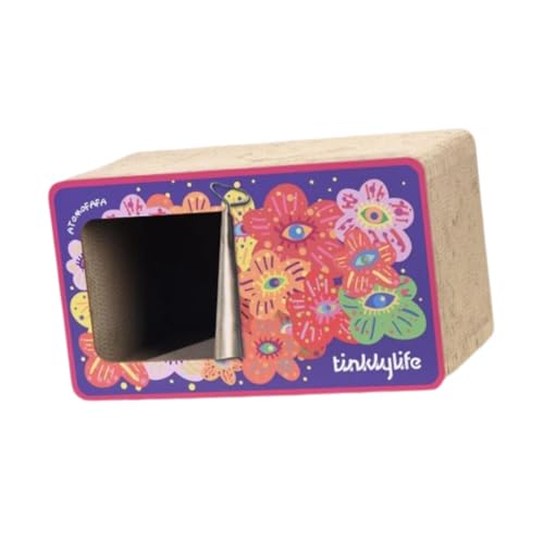 KESOTO Katzenkratzbrett für Kätzchen, Spielzeug Und Schlafunterlage, violett KESOTO Katzenkratzbrett für Kätzchen, Spielzeug Und Schlafunterlage, violett von KESOTO