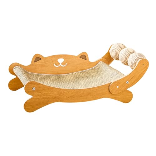 KESOTO Katzenkratzmöbel Hängematte Holzstruktur für Spiel Und Ruhe, mit Sisalball KESOTO Katzenkratzmöbel Hängematte Holzstruktur für Spiel Und Ruhe, mit Sisalball von KESOTO