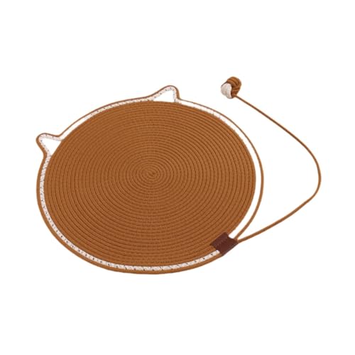KESOTO Katzenkratzunterlage, Rundes 19,7 Zoll Kratzpad für Möbel, Couch Und Wandspiele, Khaki KESOTO Katzenkratzunterlage, Rundes 19,7 Zoll Kratzpad für Möbel, Couch Und Wandspiele, Khaki von KESOTO