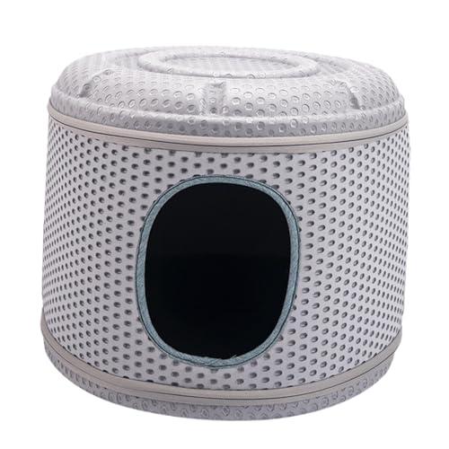 KESOTO Katzennest, Katzenbett, Höhle, faltbar, für den Innenbereich, Spielruhe, weiches Haustierhaus, Katzenversteck für, Hunde, Kätzchen, Welpen, Grau KESOTO Katzennest, Katzenbett, Höhle, faltbar, für den Innenbereich, Spielruhe, weiches Haustierhaus, Katzenversteck für, Hunde, Kätzchen, Welpen, Grau von KESOTO