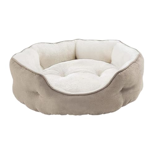 KESOTO Katzennest für Haustiere, rutschfeste Basis, Waschbar, Rund für Katzen Und Kleine Hunde, Khaki M KESOTO Katzennest für Haustiere, rutschfeste Basis, Waschbar, Rund für Katzen Und Kleine Hunde, Khaki M von KESOTO