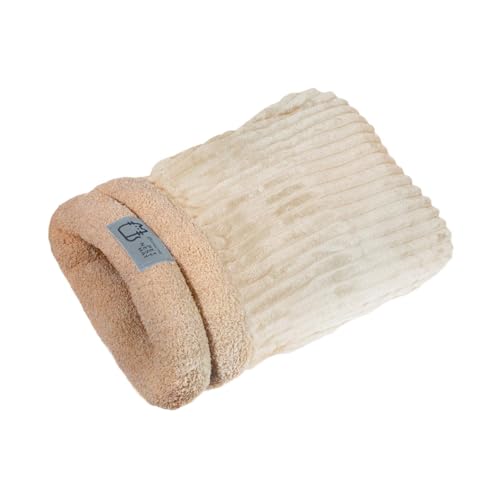 KESOTO Katzenschlafsack, Beruhigendes Kissen, Haustier, Weicher Herbst Und Winter Katzensack, Katzenbett, Höhle für Kätzchen, Katzen, Hu, Khaki, M KESOTO Katzenschlafsack, Beruhigendes Kissen, Haustier, Weicher Herbst Und Winter Katzensack, Katzenbett, Höhle für Kätzchen, Katzen, Hu, Khaki, M von KESOTO