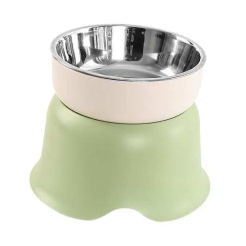 KESOTO Katzenschüssel mit Erhöhtem Design, Edelstahlschale für Futter Und Wasser, GrÜn KESOTO Katzenschüssel mit Erhöhtem Design, Edelstahlschale für Futter Und Wasser, GrÜn von KESOTO
