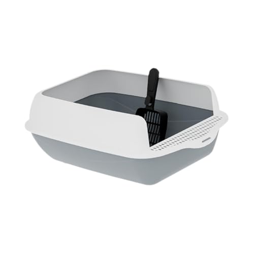 KESOTO Katzenstreubox Antispritzer Hoher Sided Cat Toilette Offene KESOTO Katzenstreubox Antispritzer Hoher Sided Cat Toilette Offene von KESOTO
