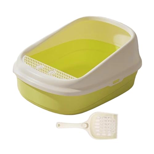 KESOTO Katzentoilette, Katzentoilette, Spritzschutz, groß, mit Schaufel, Katzentoilette, Oben offen, Haustierbox, für alle Arten von Katzen, L Green KESOTO Katzentoilette, Katzentoilette, Spritzschutz, groß, mit Schaufel, Katzentoilette, Oben offen, Haustierbox, für alle Arten von Katzen, L Green von KESOTO
