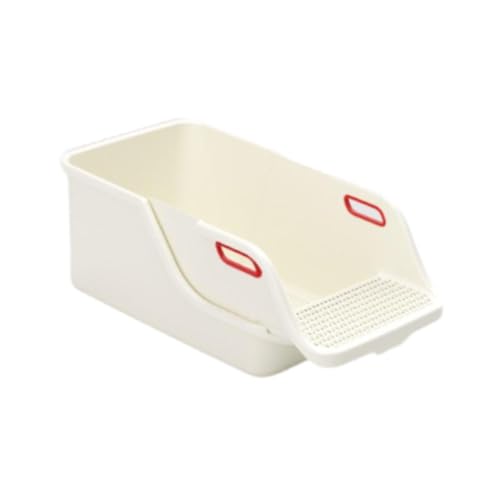 KESOTO Katzentoilette, Toilettensieb, Katzentoilette, Oben offen, Spritzschutz, vielseitig einsetzbar, 72 x 39 x 29 cm, Weiß KESOTO Katzentoilette, Toilettensieb, Katzentoilette, Oben offen, Spritzschutz, vielseitig einsetzbar, 72 x 39 x 29 cm, Weiß von KESOTO