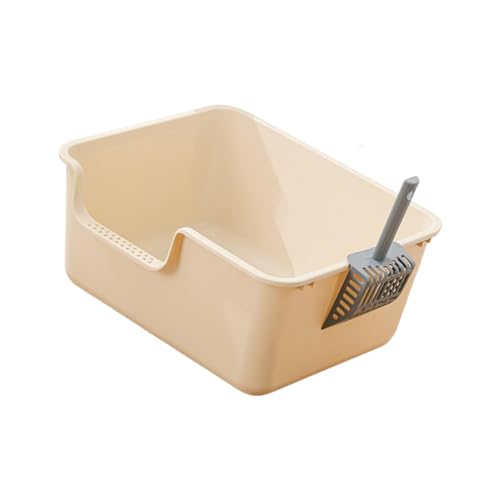 KESOTO Katzentoilette für Katzen, Offene Oberseite, Geeignet für Kleine bis Große Tiere, Leichter Kaffee KESOTO Katzentoilette für Katzen, Offene Oberseite, Geeignet für Kleine bis Große Tiere, Leichter Kaffee von KESOTO