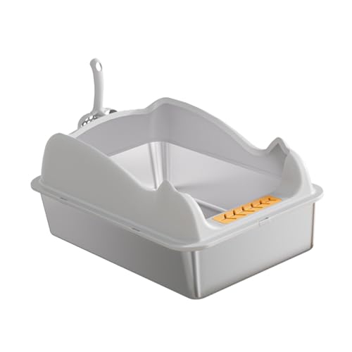 KESOTO Katzentoilette mit Offenem Design, Katzensandbehälter für Katzen, Hellgrau KESOTO Katzentoilette mit Offenem Design, Katzensandbehälter für Katzen, Hellgrau von KESOTO
