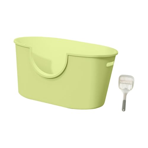 KESOTO Katzentoilette mit offenem Deckel, Katzentoilette, Katzentoilette mit Sieb, für alle Arten von Katzen, GrÜn KESOTO Katzentoilette mit offenem Deckel, Katzentoilette, Katzentoilette mit Sieb, für alle Arten von Katzen, GrÜn von KESOTO