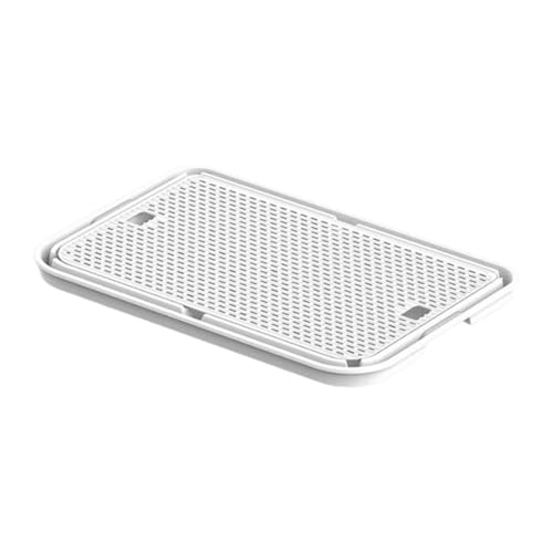 KESOTO Katzentoilettenmatte, Streukontrollmatte, Teppich, Bodenteppich, rutschfeste Katzenstreu Fangmatte, Katzenstreu Pad für Katzenzubehör, Weiß KESOTO Katzentoilettenmatte, Streukontrollmatte, Teppich, Bodenteppich, rutschfeste Katzenstreu Fangmatte, Katzenstreu Pad für Katzenzubehör, Weiß von KESOTO