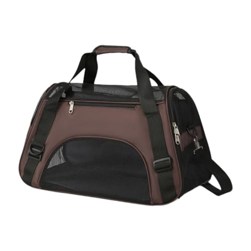KESOTO Katzentragetasche, Haustier Reisetasche, Belüftung, Tragbar, Atmungsaktiv, für Kleine Haustiere, Braun, M KESOTO Katzentragetasche, Haustier Reisetasche, Belüftung, Tragbar, Atmungsaktiv, für Kleine Haustiere, Braun, M von KESOTO