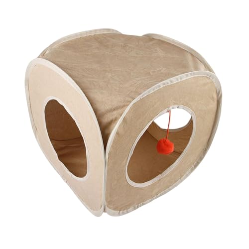 KESOTO Katzenwürfel für Hauskatzen mit Spielball, Katzentunnel für Kitty Rabbits KESOTO Katzenwürfel für Hauskatzen mit Spielball, Katzentunnel für Kitty Rabbits von KESOTO