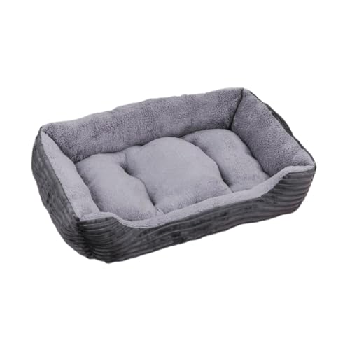 KESOTO Kleines Hundebett für Haustiere mit Abnehmbarem Bezug, Waschbar Und mit Seiten, Grau KESOTO Kleines Hundebett für Haustiere mit Abnehmbarem Bezug, Waschbar Und mit Seiten, Grau von KESOTO