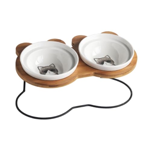 KESOTO Komfortabler Fressnapf für Vierbeiner, Neigbarer Wassernapf, Graue Katze KESOTO Komfortabler Fressnapf für Vierbeiner, Neigbarer Wassernapf, Graue Katze von KESOTO