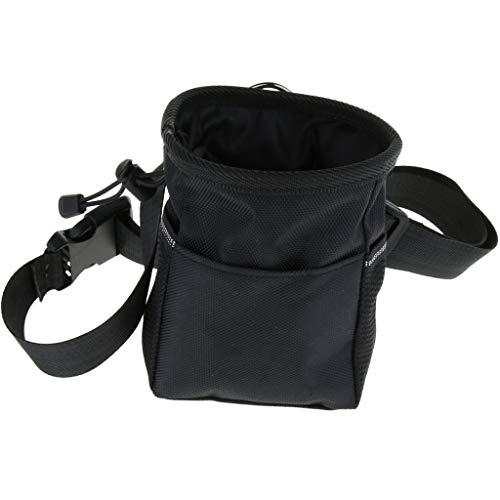 KESOTO Leckerlibeutel Futterbeutel Futtertasche Hüfttasche Bauchtasche für Hunde und Pferde - Schwarz von KESOTO