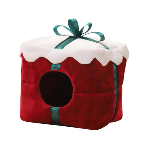 KESOTO Meerschweinchen-Bett, Haus, Weihnachts-Hamsternest, Schlafbett, Winter, warmes Hamsterbett, Höhle, Hamsterbett für Frettchen, Zwergkaninchen KESOTO Meerschweinchen-Bett, Haus, Weihnachts-Hamsternest, Schlafbett, Winter, warmes Hamsterbett, Höhle, Hamsterbett für Frettchen, Zwergkaninchen von KESOTO