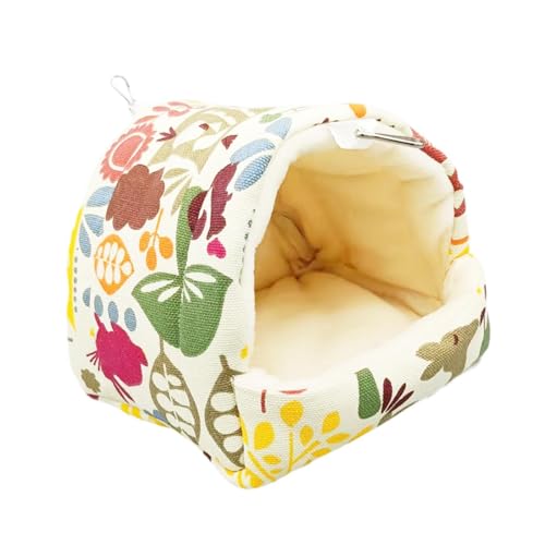 KESOTO Meerschweinchenhaus, Hamsterbett, warmes, gemütliches Igelbett, Höhle, Nest, Versteck, Meerschweinchenversteck für Igel, Rattenkäfigzubehör, Blumen, L KESOTO Meerschweinchenhaus, Hamsterbett, warmes, gemütliches Igelbett, Höhle, Nest, Versteck, Meerschweinchenversteck für Igel, Rattenkäfigzubehör, Blumen, L von KESOTO