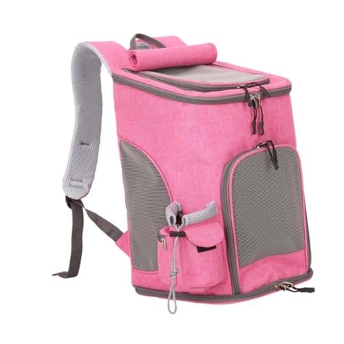 KESOTO Mesh-Rucksack für Haustiere, Katzentrage, Katzenrucksack, tragbare Katzentasche für Reisen, kleine Haustiere, Rosa KESOTO Mesh-Rucksack für Haustiere, Katzentrage, Katzenrucksack, tragbare Katzentasche für Reisen, kleine Haustiere, Rosa von KESOTO