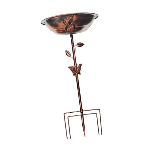 KESOTO Metallische Vogeltränke für Den Garten, Einfach zu Reinigen, Ideal für Den Außenbereich, Roter Bronzevogel KESOTO Metallische Vogeltränke für Den Garten, Einfach zu Reinigen, Ideal für Den Außenbereich, Roter Bronzevogel von KESOTO