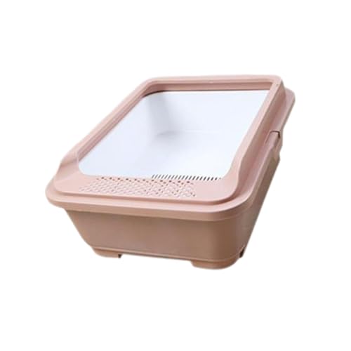 KESOTO Offene Katzentoilette für Haustiere, Schubladentyp, tragbare Katzentoilette, Sandkasten, Sieb-Wurfbecken, Khaki KESOTO Offene Katzentoilette für Haustiere, Schubladentyp, tragbare Katzentoilette, Sandkasten, Sieb-Wurfbecken, Khaki von KESOTO