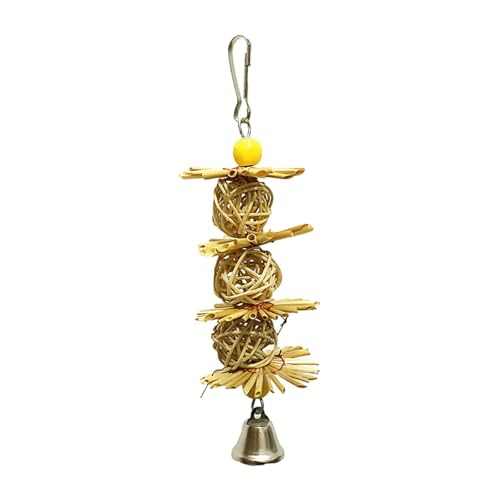 KESOTO Papageien Spielzeug für Kleine Vögel Zur Beschäftigung, Holzfarbe KESOTO Papageien Spielzeug für Kleine Vögel Zur Beschäftigung, Holzfarbe von KESOTO