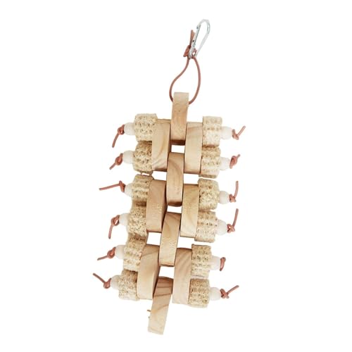KESOTO Papageienspielzeug Aus Holz, Hängespielzeug für Vögel, Kauspielzeug für Aras Und Lovebirds, Holz KESOTO Papageienspielzeug Aus Holz, Hängespielzeug für Vögel, Kauspielzeug für Aras Und Lovebirds, Holz von KESOTO