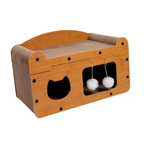 KESOTO Papp Cat House Mehrzweck für Innenkatzen Large Croboker Board von KESOTO