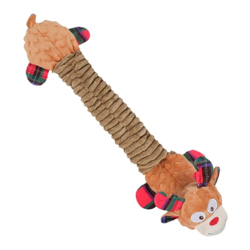 KESOTO Quietschspielzeug für Hunde, interaktives Hundespielzeug, Knisterpapier, dehnbares Elch-Kauspielzeug für Hunde, weihnachtliches Hundespielzeug für, Style A KESOTO Quietschspielzeug für Hunde, interaktives Hundespielzeug, Knisterpapier, dehnbares Elch-Kauspielzeug für Hunde, weihnachtliches Hundespielzeug für, Style A von KESOTO