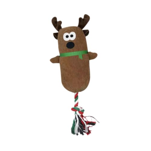 KESOTO Quietschspielzeug für Hunde aus Plüsch, Kauspielzeug für Hunde aus Plüsch, Kauen und Spielen, Training, Sofaschutz, Weihnachtsspielzeug für Hunde, Ren KESOTO Quietschspielzeug für Hunde aus Plüsch, Kauspielzeug für Hunde aus Plüsch, Kauen und Spielen, Training, Sofaschutz, Weihnachtsspielzeug für Hunde, Ren von KESOTO
