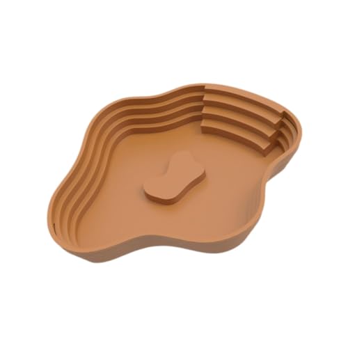 KESOTO Reptilienpool mit Futter Und Wasserschale für Schildkröten, Braun l KESOTO Reptilienpool mit Futter Und Wasserschale für Schildkröten, Braun l von KESOTO
