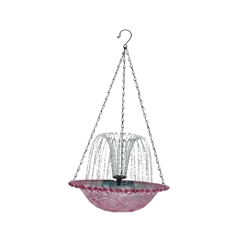 KESOTO Solar Vogelbad mit Hängemontage, Vogelbad für Den Garten, Wasserspiel für Vögel Im Freien, Violett KESOTO Solar Vogelbad mit Hängemontage, Vogelbad für Den Garten, Wasserspiel für Vögel Im Freien, Violett von KESOTO