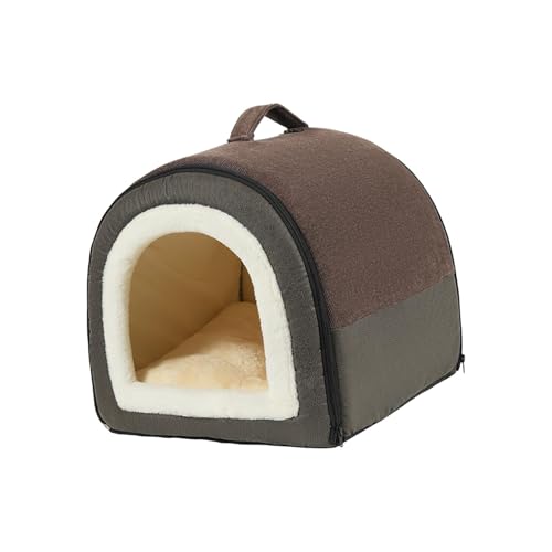 KESOTO Tragbares Hundehaus, Katzennest, Welpenhöhle, selbstwärmend, gemütlich mit Kissen, warmes, weiches Nest, Hundezelt, Haustierunterschlupf für den, L KESOTO Tragbares Hundehaus, Katzennest, Welpenhöhle, selbstwärmend, gemütlich mit Kissen, warmes, weiches Nest, Hundezelt, Haustierunterschlupf für den, L von KESOTO