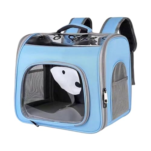 KESOTO Tragetasche für Katzen Und Kleine Hunde, Rucksack für Haustiere, Faltbare Reisetasche, Blau KESOTO Tragetasche für Katzen Und Kleine Hunde, Rucksack für Haustiere, Faltbare Reisetasche, Blau von KESOTO