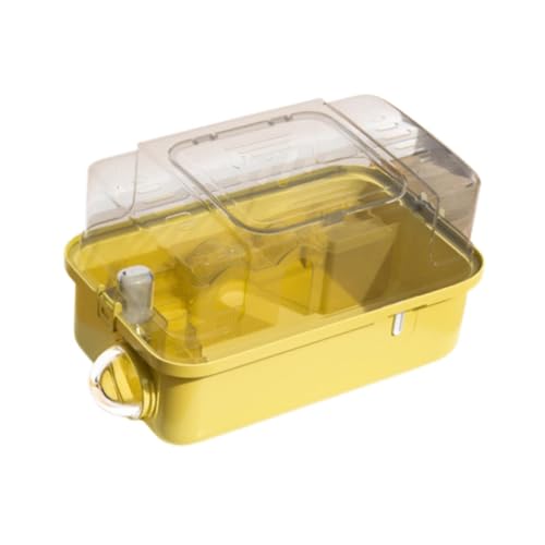 KESOTO Transportkäfig für Hamster Und Meerschweinchen, Geeignet für Reisen mit Kleinen Tieren, Gelb, Style B KESOTO Transportkäfig für Hamster Und Meerschweinchen, Geeignet für Reisen mit Kleinen Tieren, Gelb, Style B von KESOTO