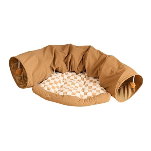 KESOTO Tunnel Katzenbett Haustier Hundebett Haustiere Zubehör mit Bällen Nestkissen Schlafmatte Katzentunnel Röhre Spieltunnel Kätzchen für Hunde KESOTO Tunnel Katzenbett Haustier Hundebett Haustiere Zubehör mit Bällen Nestkissen Schlafmatte Katzentunnel Röhre Spieltunnel Kätzchen für Hunde von KESOTO