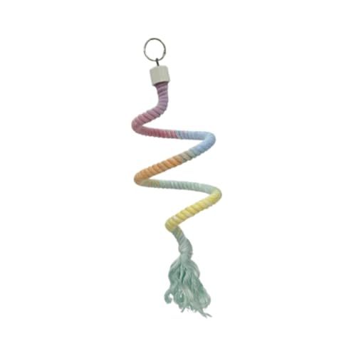 KESOTO Vogel Seil Kletterspielzeug für Conures Und Andere Vögel, 80 cm Metallring KESOTO Vogel Seil Kletterspielzeug für Conures Und Andere Vögel, 80 cm Metallring von KESOTO