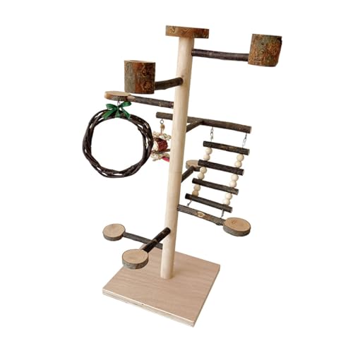 KESOTO Vogel Sitzstange Rack Papagei Ständer Training Spielzeug mit Schüssel Desktop Ständer Vogel Interaktives Spielzeug KESOTO Vogel Sitzstange Rack Papagei Ständer Training Spielzeug mit Schüssel Desktop Ständer Vogel Interaktives Spielzeug von KESOTO