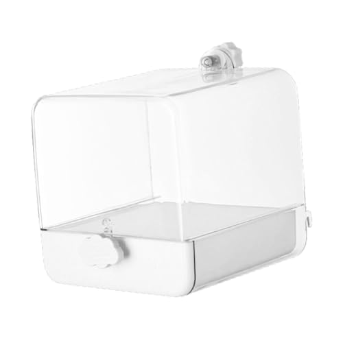 KESOTO Vogelbadewanne für Papageien, Käfigzubehör, Papagei Wasserduschschale, Papagei Badehaus für Wellensittiche, Weiß KESOTO Vogelbadewanne für Papageien, Käfigzubehör, Papagei Wasserduschschale, Papagei Badehaus für Wellensittiche, Weiß von KESOTO