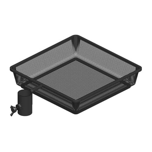 KESOTO Vogelfutterschale Vogelhaus Futterstation Futterbox Als Handgefertigte Netzschale Aus Eisen Zur Befestigung Am Pfahl Als Geschenk für Vogelfreunde, Quadrat KESOTO Vogelfutterschale Vogelhaus Futterstation Futterbox Als Handgefertigte Netzschale Aus Eisen Zur Befestigung Am Pfahl Als Geschenk für Vogelfreunde, Quadrat von KESOTO