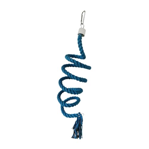 KESOTO Vogelsitzstange, stehend, Kletterspielzeug, Baumwolle, zum Aufhängen, Kauspielzeug, Papageienseil für Kanarienvögel, Unzertrennliche, Nymphensittiche, Blau KESOTO Vogelsitzstange, stehend, Kletterspielzeug, Baumwolle, zum Aufhängen, Kauspielzeug, Papageienseil für Kanarienvögel, Unzertrennliche, Nymphensittiche, Blau von KESOTO