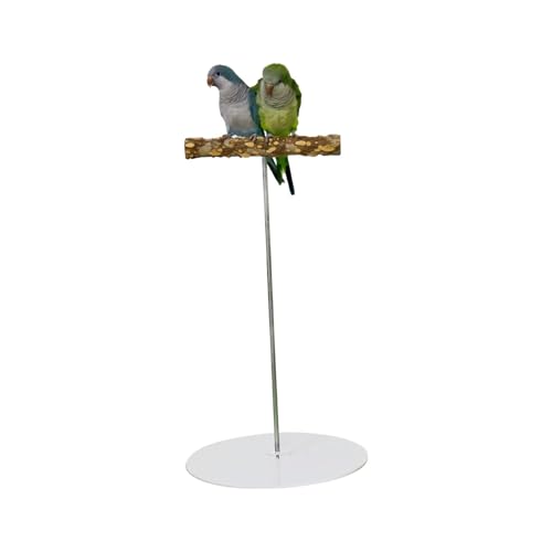 KESOTO Vogelsitzstangenständer, Papageienspielplatz, tragbar, aus Holz, beißspielzeug, Vogel-Spielstudio, Laufstall, Vogel-Spielständer für Kakadus, Runden, L KESOTO Vogelsitzstangenständer, Papageienspielplatz, tragbar, aus Holz, beißspielzeug, Vogel-Spielstudio, Laufstall, Vogel-Spielständer für Kakadus, Runden, L von KESOTO