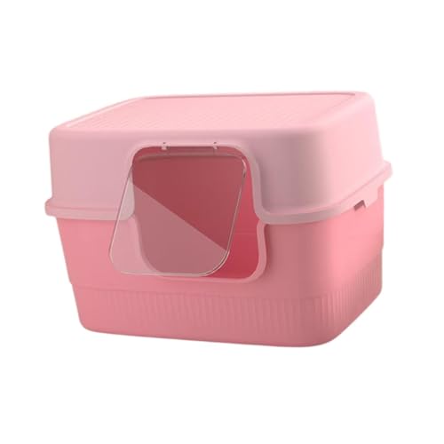 KESOTO Vollständig Abgedeckte Katzentoilette, Katzentoilette für Kätzchen, Einfach zu Verwenden, Reinigungswerkzeug für Haustiere, Katzenbettpfanne, Katzento, Rosa KESOTO Vollständig Abgedeckte Katzentoilette, Katzentoilette für Kätzchen, Einfach zu Verwenden, Reinigungswerkzeug für Haustiere, Katzenbettpfanne, Katzento, Rosa von KESOTO