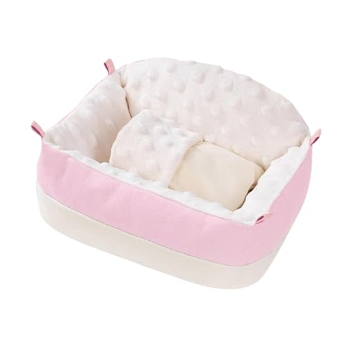 KESOTO Warmes Hamsternest, Meerschweinchenhaus, kleines Haustierhaus, Mini-Haushütte für Zuckergleiter, Rosa KESOTO Warmes Hamsternest, Meerschweinchenhaus, kleines Haustierhaus, Mini-Haushütte für Zuckergleiter, Rosa von KESOTO